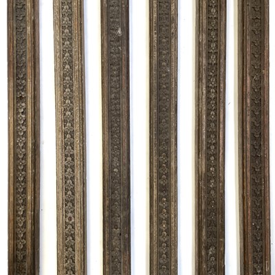 Lot 133 - A quantity of carved oak room mouldings, 19th century.