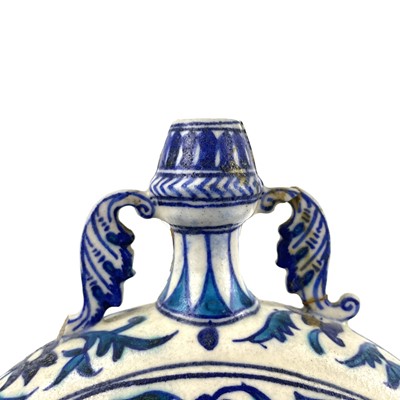 Lot 1004 - A Multan pottery moon flask, Sindh, Pakistan, 19th century.