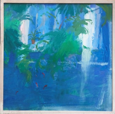 Lot 429 - John MILLER (1931-2002) Pool Painting Oil on...