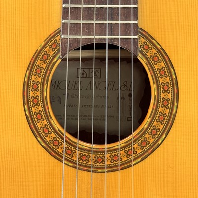 Lot 146 - A 'Miguel Angel, S.L.' Empressa Artesana Nº 121 classical guitar.
