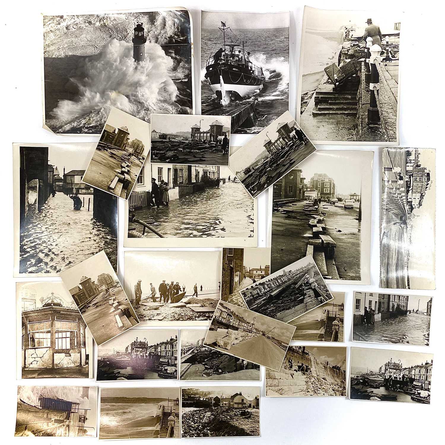 Lot 925 - Cornwall Interest: Penzance Photos - 1963 Storms/Floods.