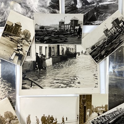 Lot 925 - Cornwall Interest: Penzance Photos - 1963 Storms/Floods.