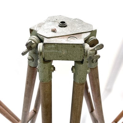 Lot 390 - A 20th century theodolite tripod stand with...