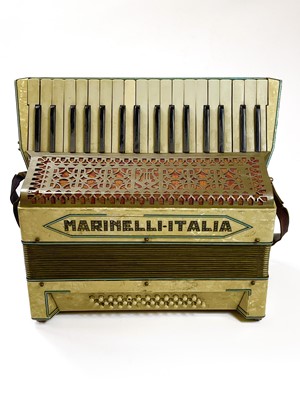 Lot 149 - A 'Harola' melodeon and a 'Marinelli Italia' accordion.