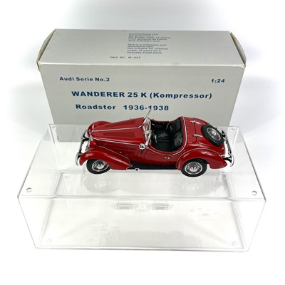 Lot 710 - CMC Exclusive Modelle 1:24 Scale Audi Series 2 Wanderer 25K (Kompressor) Roadster 1936-1938