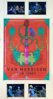 Lot 176 - VAN MORRISON. A framed concert poster at The Hollywood Bowl, Los Angeles.