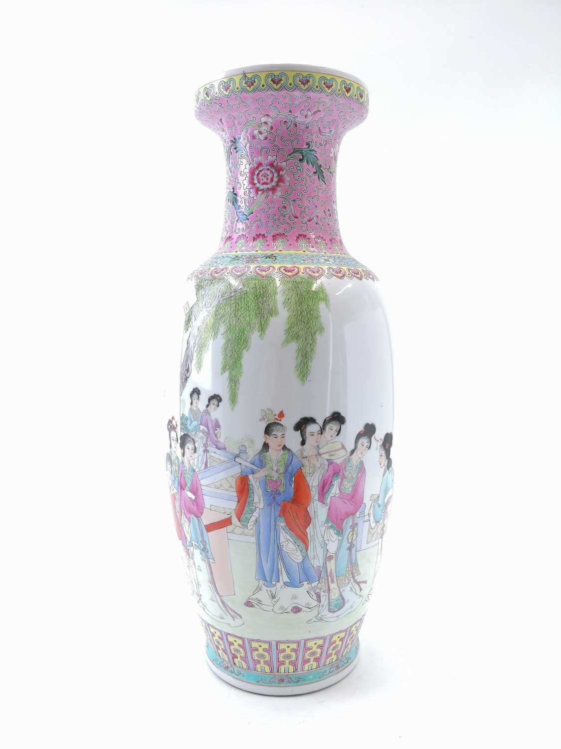 Lot 3 - A large Chinese porcelain vase, 20th century