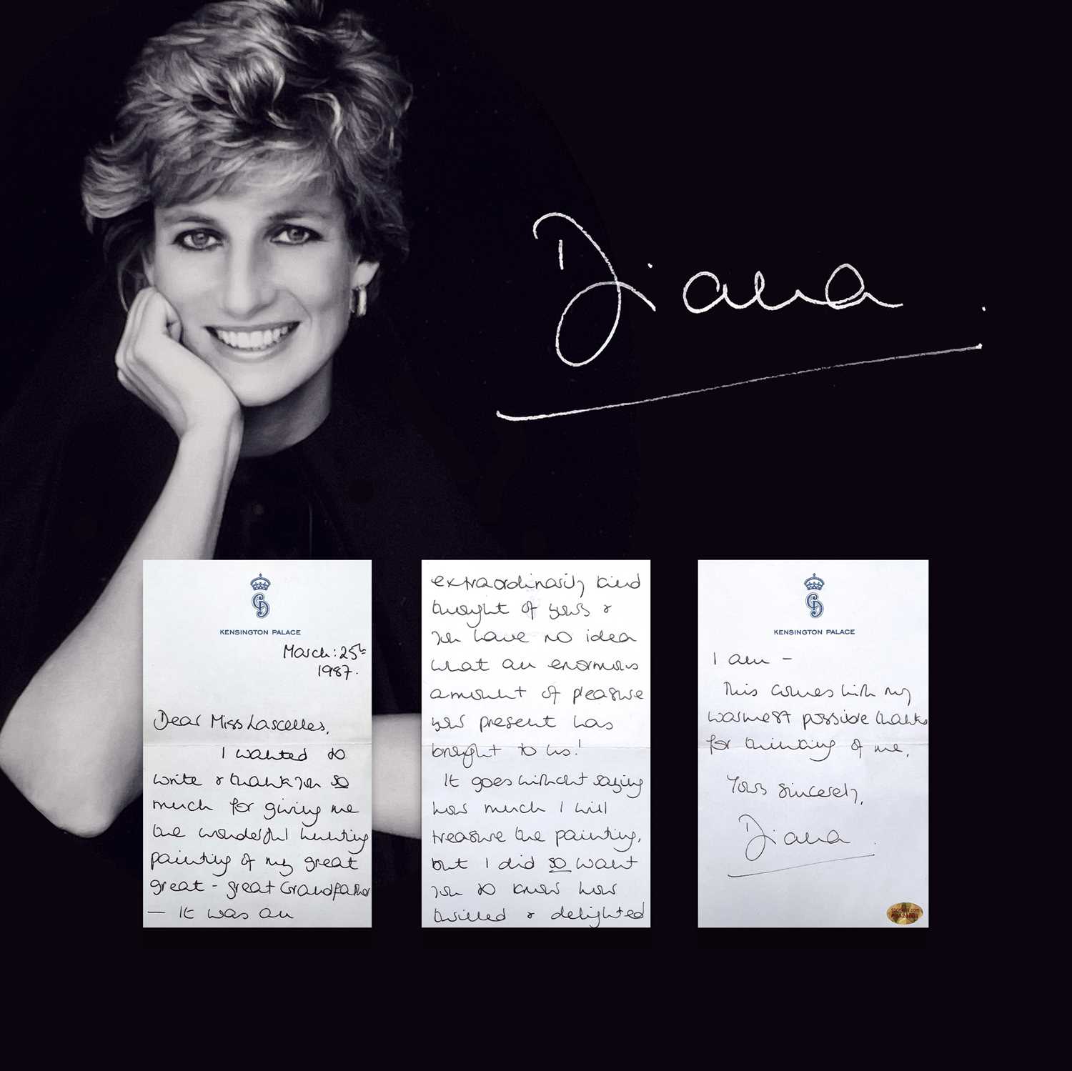 Lot 267 - Princess Diana (1961 – 1997). A handwritten...