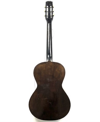 Lot 9 - An early 20th century parlor guitar.