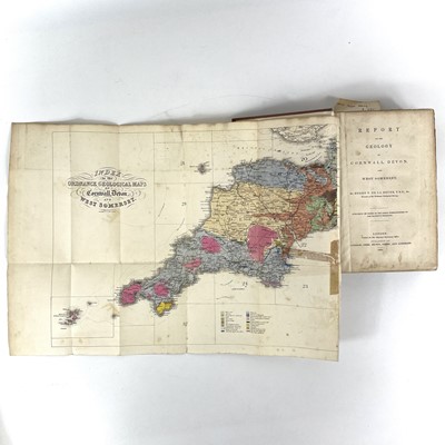 Lot 44 - Henry T. De La Beche. 'Report on The Geology of Cornwall, Devon, and West Somerset,'