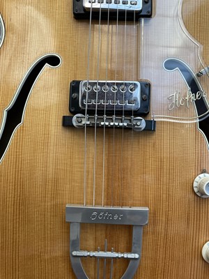Lot 7 - A 1965 'Hofner' Committee E2 hollow body archtop electric guitar.