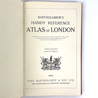 Lot 231 - 'Bartholomew's Handy Reference Atlas of London'.