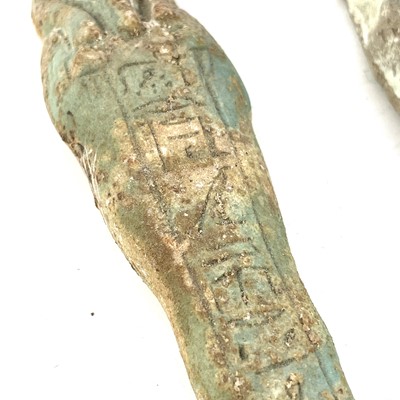 Lot 39 - An ancient Egyptian pottery shabti possibly...