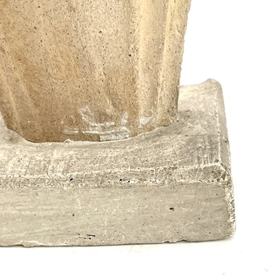 Lot 40 - A Cypriot limestone half length votive figure...