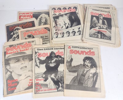 Lot 262 - Ten 'Sounds' magazines.