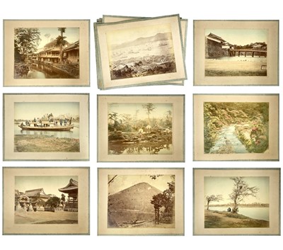 Lot 95 - Thirty six Japanese photographs, early 20th century.