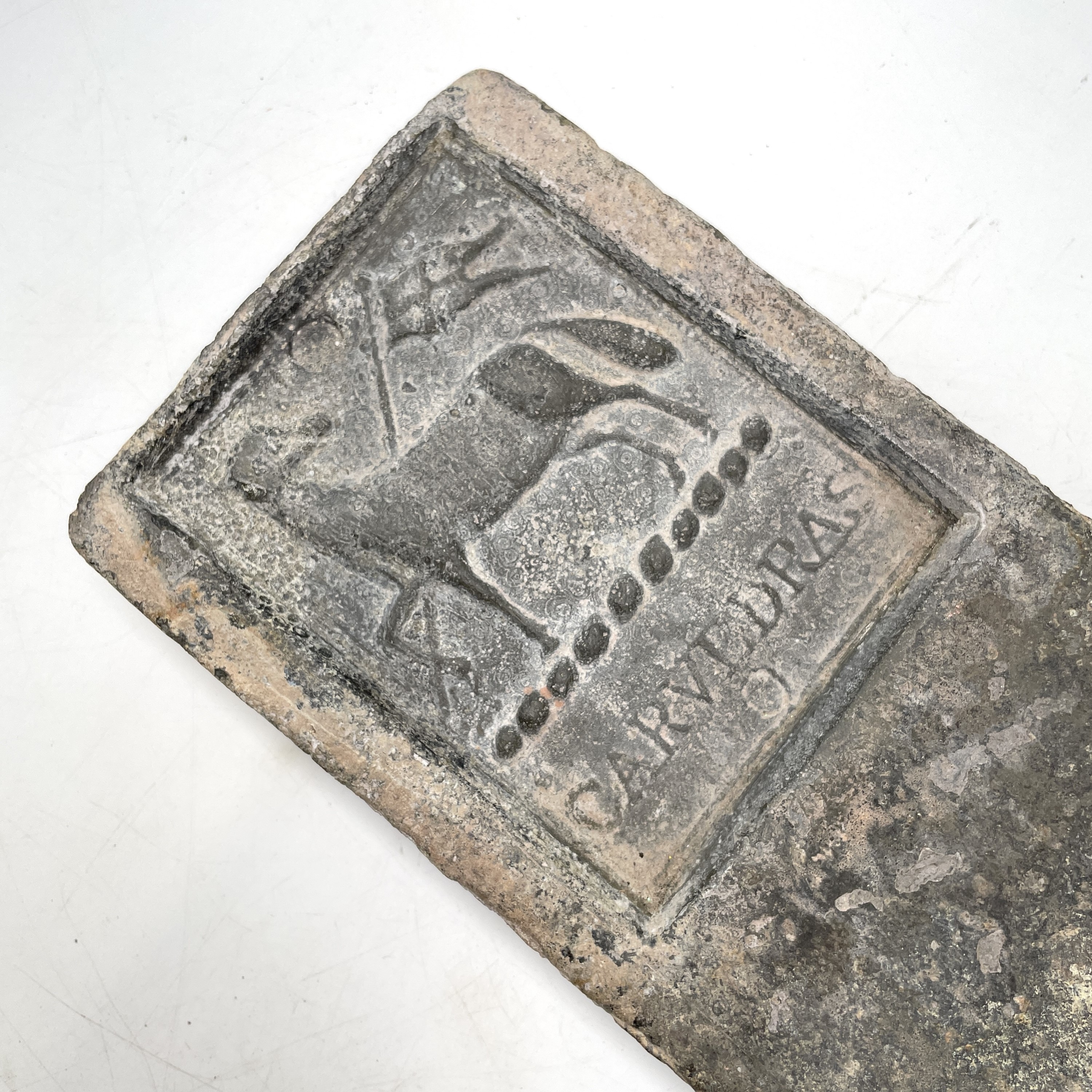 Lot 86 A 28lb Cornish tin ingot from Carvedras