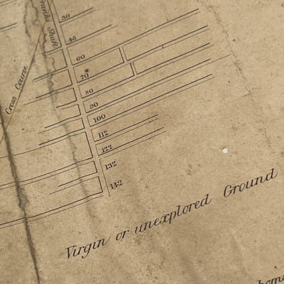 Lot 89 - A Cornish mine map for Reeth Consols, printed...