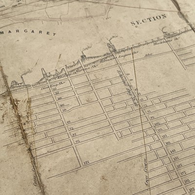 Lot 89 - A Cornish mine map for Reeth Consols, printed...