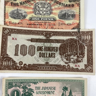 Lot 259 - Scotland, England & Japanese Occupation Banknotes.