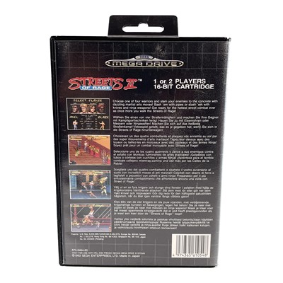Lot 267 - Streets of rage 2 for the Sega Mega Drive, name scratched into the cartridge, instructions present.