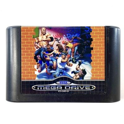 Lot 267 - Streets of rage 2 for the Sega Mega Drive, name scratched into the cartridge, instructions present.