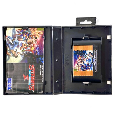 Lot 267 - Streets of rage 2 for the Sega Mega Drive, name scratched into the cartridge, instructions present.