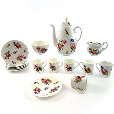 Lot 904 - A Coalport porcelain part coffee service...