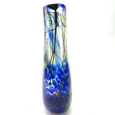 Lot 927 - A Norman Stuart Clarke vase, the blue and...