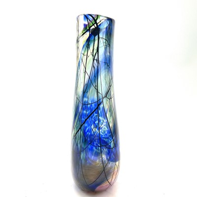 Lot 927 - A Norman Stuart Clarke vase, the blue and...