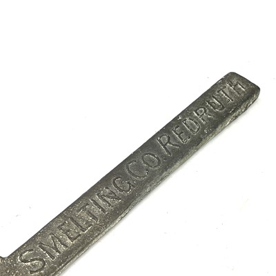 Lot 255 - The Cornish Tin Smelting Co Redruth ingot bar,...