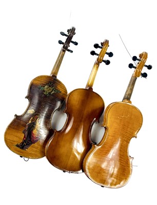 Lot 206 - A 'Hsinghai' Antonio Stradivarius reproduction violin with case and bow.