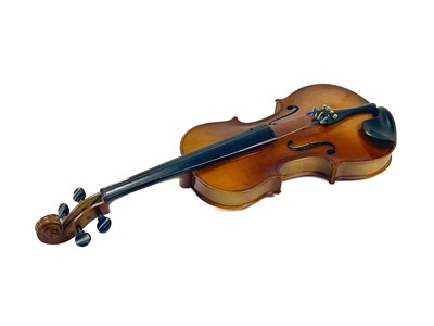 Lot 206 - A 'Hsinghai' Antonio Stradivarius reproduction violin with case and bow.