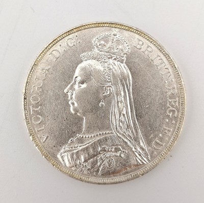 Lot 192 - Great Britain Silver Jubilee Head Queen Victoria Crowns x2.