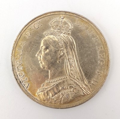 Lot 192 - Great Britain Silver Jubilee Head Queen Victoria Crowns x2.