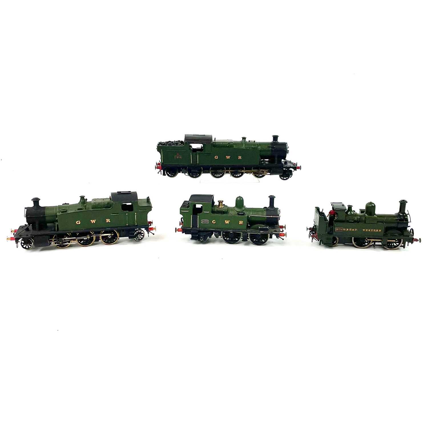 Lot 632 - Whitemetal GWR Interest Tank Engines (x4)