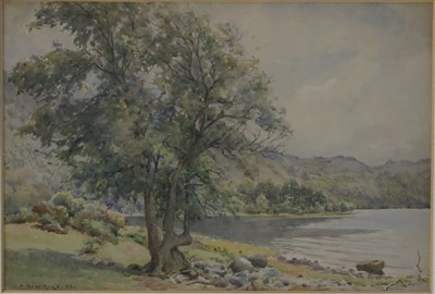 Lot 296 - Joseph Yelverton DAWBARN (1856-1943) Wooded...