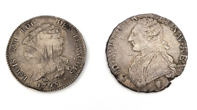 Lot 280 - France - 18th Century 1 Ecu Silver Coinage King Louis XVI (x2).