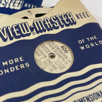 Lot 944 - Victorian Scrap Album, Stamp Album & View Master with Slides.
