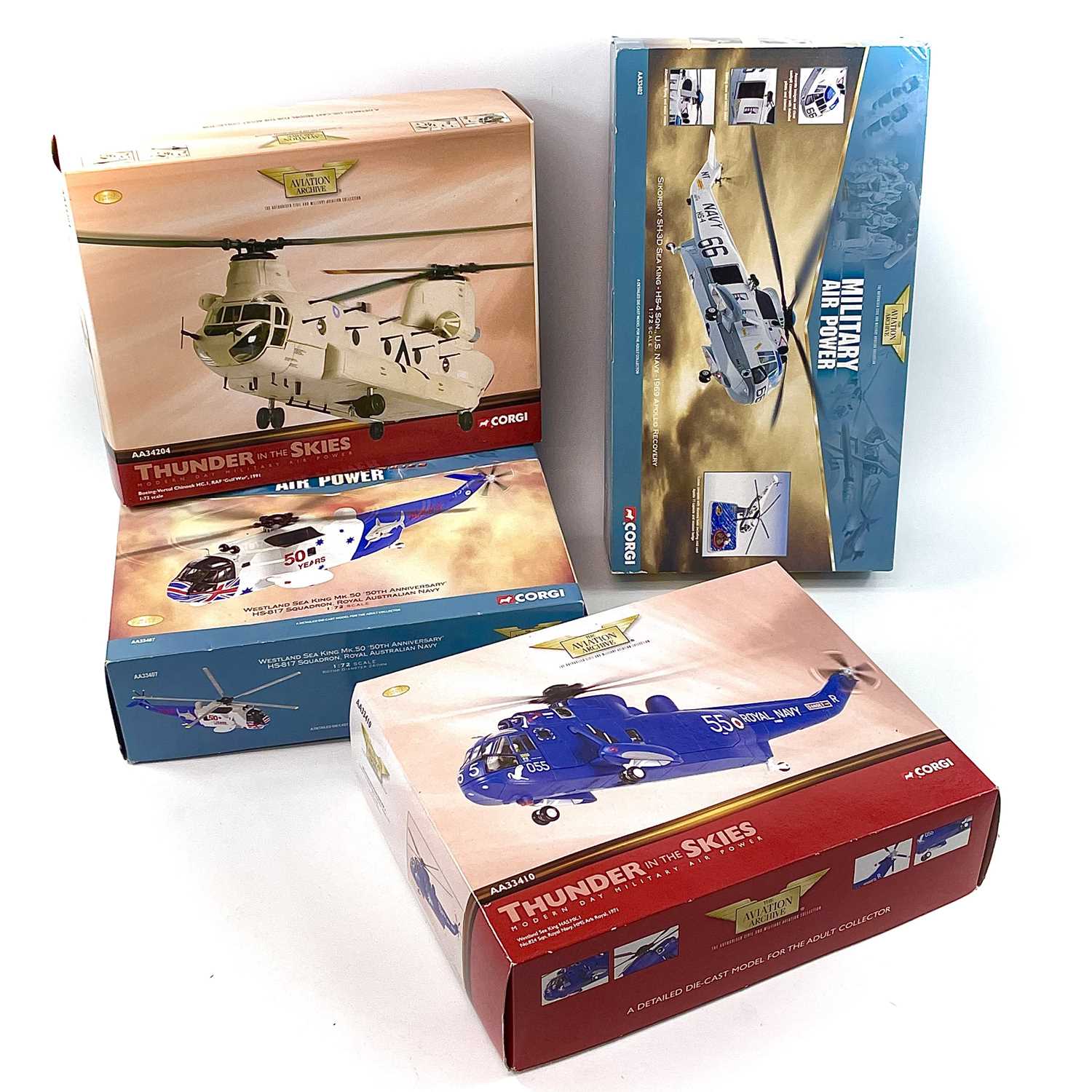 Lot 751 - Corgi Aviation Archive Helicopters (x4).