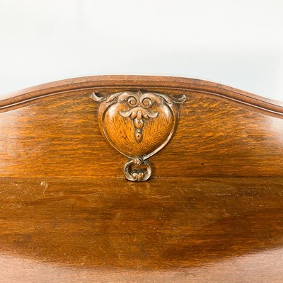 Lot 1878 - An Edwardian oak sideboard, fitted two drawers...