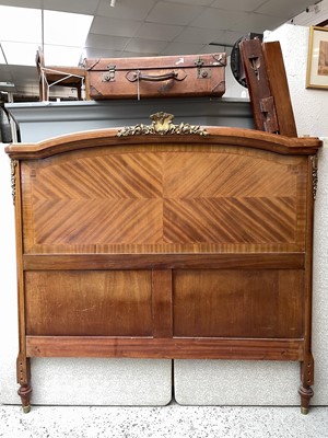 Lot 1897 - A French walnut, inlaid and metal mounted...