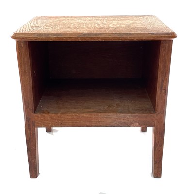 Lot 1909 - Judith Hughes, An oak open bedside table,...