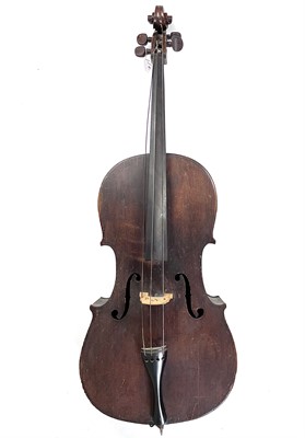 Lot 280 - A 19th century Saxon cello