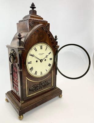 Lot 1725 - A Regency mahogany bracket clock, by John Cross, London.