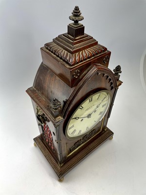 Lot 1725 - A Regency mahogany bracket clock, by John Cross, London.