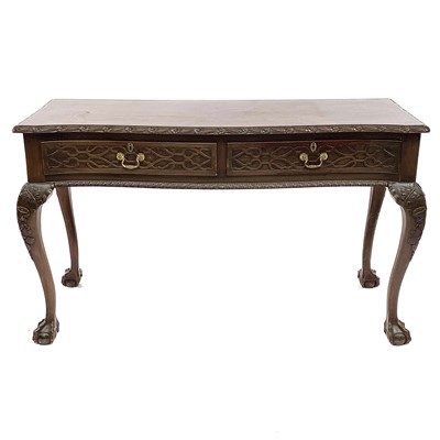 Lot 1925 - A Victorian style mahogany side table, with...