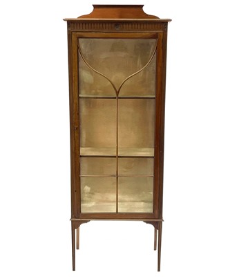 Lot 1928 - An Edwardian mahogany display cabinet, with a...