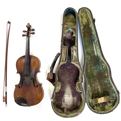 Lot 287 - A stamped 'Duke' of London violin