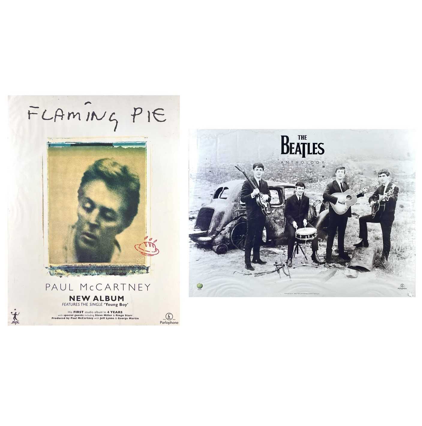 Lot 211 - The Beatles and Paul McCartney promotional posters.